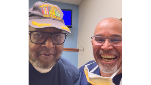 Dr. Hill with Veteran